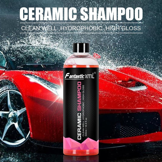 Forged Crown ceramic car shampoo bottle designed for controlled vehicle washing