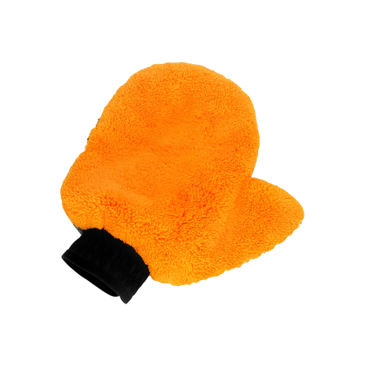 Forged Crown microfiber bear paw wash mitt designed for scratch free exterior car cleaning with controlled application