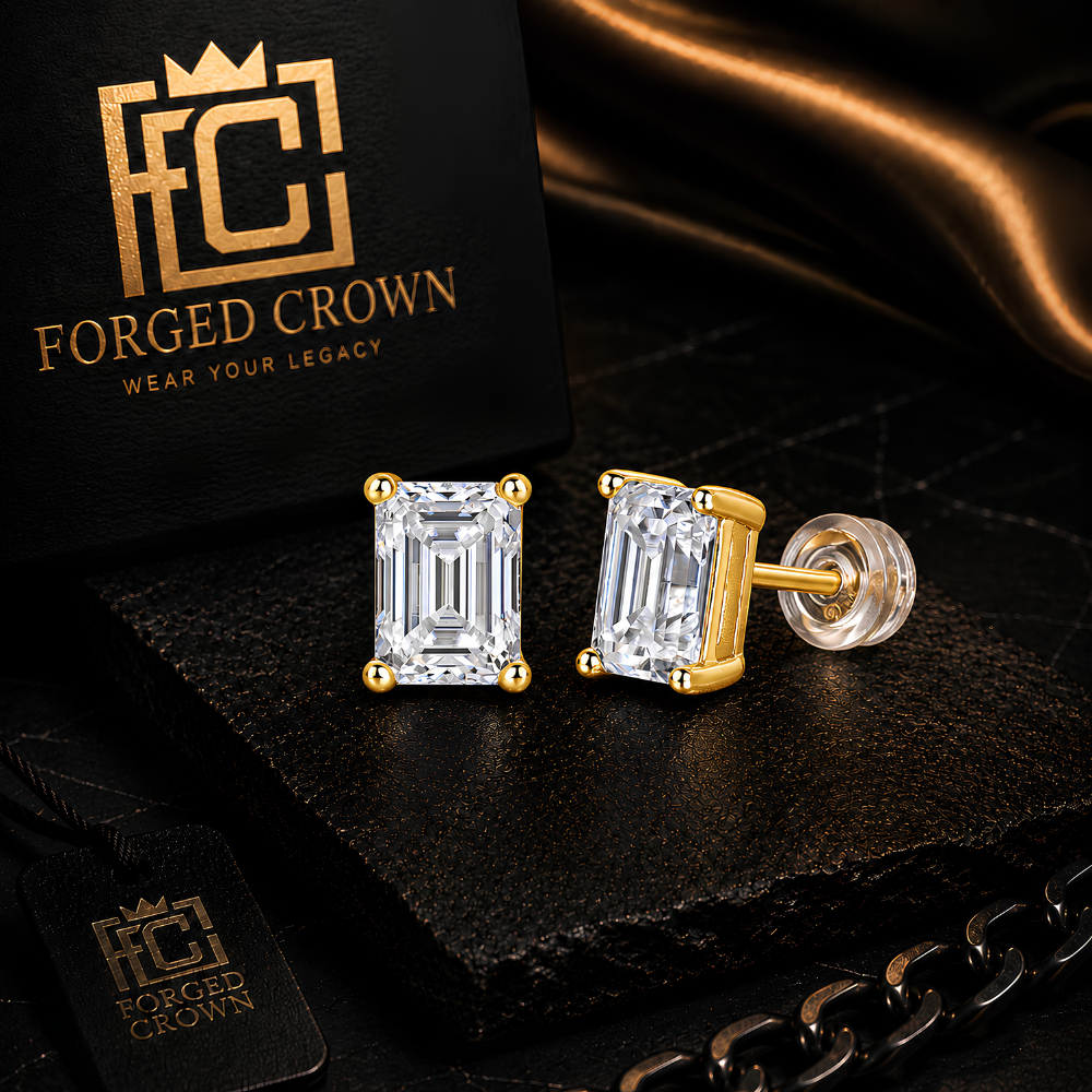 Moissanite Stud Earrings – S925 Sterling Silver