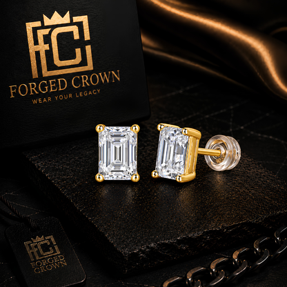 Moissanite Stud Earrings – S925 Sterling Silver