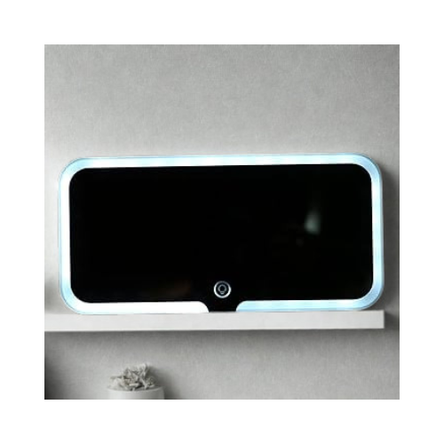 Forged Crown LED sun visor mirror installed in vehicle providing controlled interior lighting and clear reflection