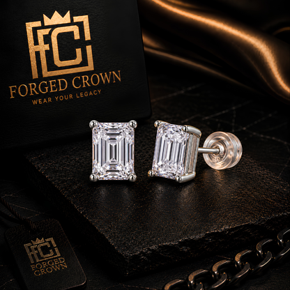 Moissanite Stud Earrings – S925 Sterling Silver